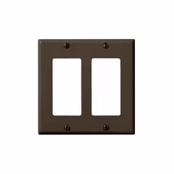 Leviton 80409, Brown, Plastic, Thermoset, Conventional, Universal, Blank plate, 115.9 mm