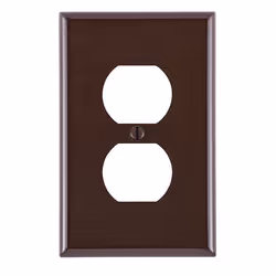 Leviton 80503, Brown, Thermoset, Conventional, Universal, Blank plate, UL/CSA