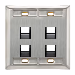 Leviton 43081-2L4, Stainless steel, Stainless steel, Conventional, Leviton, 116.6 mm, 114.6 mm