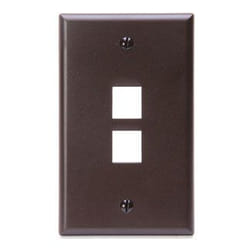Leviton 41080-2BP wall plate/switch cover Brown