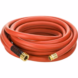 Swan Products CELSGHW58025 Element MAXLite Hot Water Rubber+ Hose with Crush Proof Couplings 25' x 5/8""""  Red