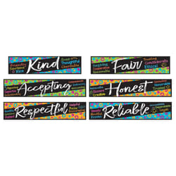 TREND 6-Piece Character Traits Mini Bulletin Board Set  25-1/2""""  Multicolor  All Grades