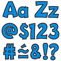 Trend T79744, Docorative letters & numbers set, Paper, Blue, United States