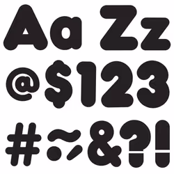 Trend T79901, Docorative letters & numbers set, Paper, Black, United States