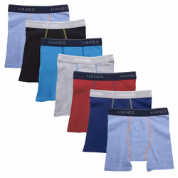 Hanes Boys' and Toddler Comfort Flex Waistband Boxer Briefs Multiple Packs Available (Assorted/Colors May Vary)  7 Pack-Multi ...
