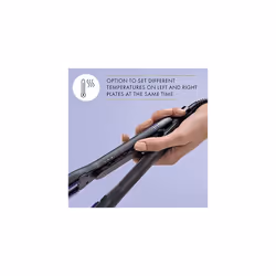 Pro Signature Dual Plate Straightener (Dual Plate Design with Heater Controls, Charcoal Ceramic Plates, 30 Heat Settings, Pulse Technology)