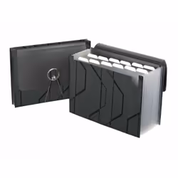 Pendaflex 02327, Expanding file folder, Letter, Black, Landscape, 196.8 mm, 355.6 mm