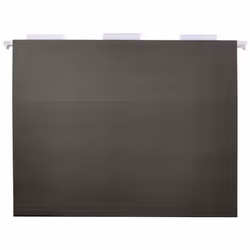 Amazon Basics Hanging File Folders  Letter Size  Black  25-Pack