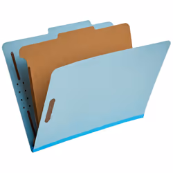 Amazon Basics Classification Folder- 100% Recycled  1 Divider  2"""""""" Embedded  10 Count per Box  12.20 x 10.61 Inch (Lett ...