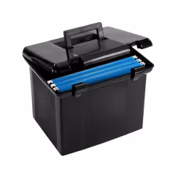 Pendaflex Portable File Box 41742, Black, Plastic, 370 mm, 591 mm, 574 mm