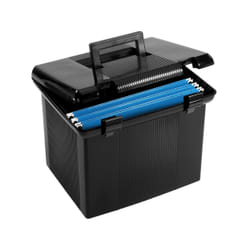 Pendaflex Portable File Box 41742 box file Black Plastic