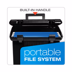 Pendaflex Portable File Box 41742 box file Black Plastic