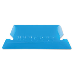 Universal 42226 Hanging File Folder Plastic Index Tabs (Blue)