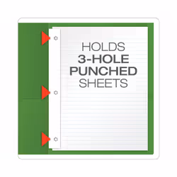 Oxford 57703 folder Fiber, Paper Green Letter