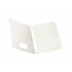 Oxford 57704 folder Fiber, Paper White Letter