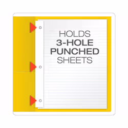 Oxford 57709 folder Fiber, Paper Yellow Letter