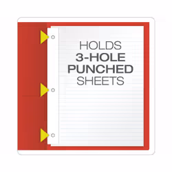 Oxford 57711 folder Fiber, Paper Red Letter