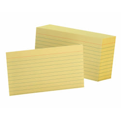 Oxford 7321 index card Yellow 100 pc(s)