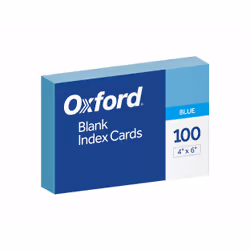 Oxford 7420, Blue, 100 sheets, 152.4 mm, 101.6 mm, 100 pc(s), United States