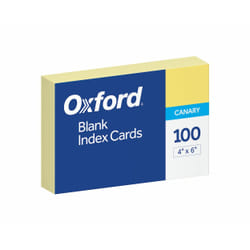 Oxford 7420 index card Yellow 100 pc(s)