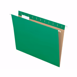 Pendaflex 81610, Manila folder, Letter, Paper, Green, Glossy, Landscape/Portrait