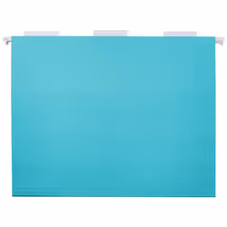Amazon Basics Hanging File Folders  Letter Size  Aqua  25-Pack