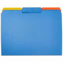 Amazon Basics AMZ401 File Folders - Letter Size (100 Pack) - Assorted Colors