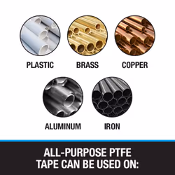 WM Harvey 017117B Thread Seal Tape  520 in  White