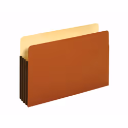 Pendaflex 64264, Expanding file folder, Letter, Polyurethane, Brown, Glossy, Landscape/Portrait