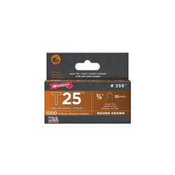 Arrow T25 Round Crown Staples Size: 3/8" - 10mm Pack: 1000