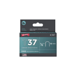 Arrow T37 Round Crown Staples Size: 1/2" - 12mm Pack: 1000