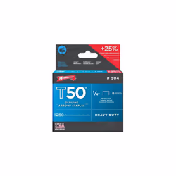 Arrow T50 Staples Size: 1/4" - 6mm Pack: 1250