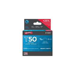 Arrow T50 Staples Size: 5/16" - 8mm Pack: 1250