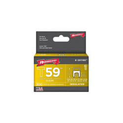 Arrow T59 Clear Insulated Staples Size: 1/4" x 5/16" - 6mm x 8mm Pack: 300