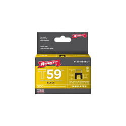 Arrow T59 Black Insulated Staples Size: 1/4" x 5/16" - 6mm x 8mm Pack: 300