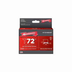 Arrow T72 Hardwood Insulated Staples Size: 13/64 x 31/64" - 5mm x 12mm Pack: 300
