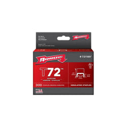 Arrow T72 Clear Insulated Staples Size: 11/32 x 19/32" - 8.7mm x 15mm Pack: 300