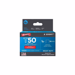 Arrow T50 Monel Staples Rust Proof Suitable for Marine Use. Size: 3/8" - 10mm Pack: 1000