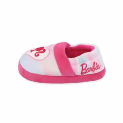 Barbie Rainbow Little Girls Plush Aline Slippers (Pink  2-3 M US Littl