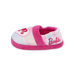 Barbie Rainbow Little Girls Plush Aline Slippers (Pink  2-3 M US Littl