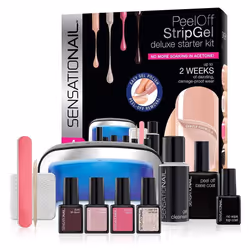 Sensationail Deluxe Stripgel Starter Kit - includes 4 x Full Size Gel Polishes