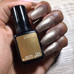 Sensationail Gel Nail Polish, Gold Rush, 7.39ml, Gold/Metallic/Platinum, At-Home Gel Polish