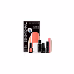 SENSATIONAIL Gel Polish Starter Kit (including lamp), Coral Sunset