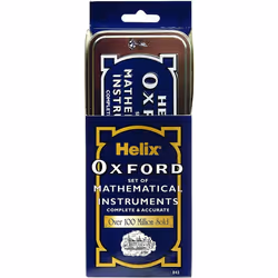 9pc Helix Oxford Mathematical Instruments Set