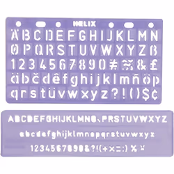 Helix H08401 Four Piece Stencil Set (5mm 10mm 20mm 30mm) - Multicolor