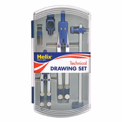 Helix Precision Plus Drawing Set, Plastic case, 5 pc(s)