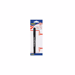 Helix Dual Tip Fabric and Laundry Permanent Marker Pen - Black