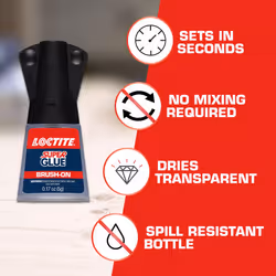 Loctite Super Glue Brush On Liquid  0.18 oz  1  Tube