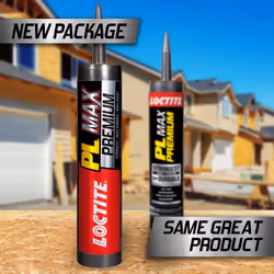 Loctite PL Premium Max Construction Adhesive  Versatile Construction Glue for Wood  Concrete  Stone & More - 9 fl oz Cartridge  Pack of 1