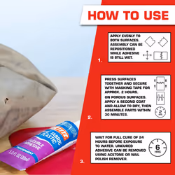 Loctite Vinyl  Plastic  and Fabric Adhesive Pack of 2 Clear